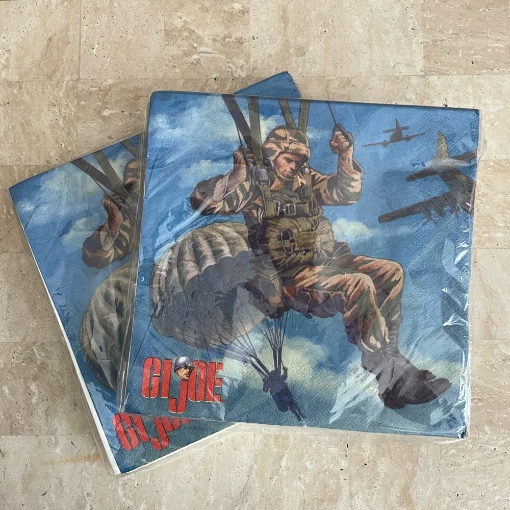 GI Joe vintage party napkins still sealed